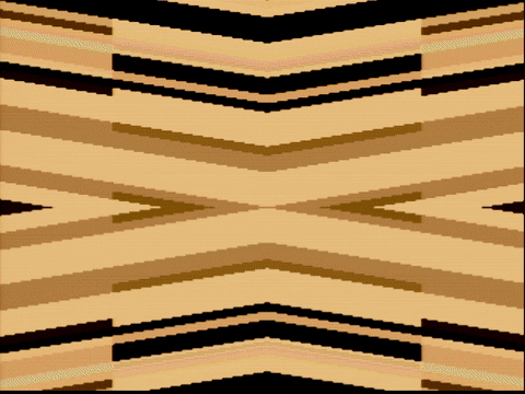 Wavy patterns shifting continuously, visualizing the low humming sound of a microwave.
      